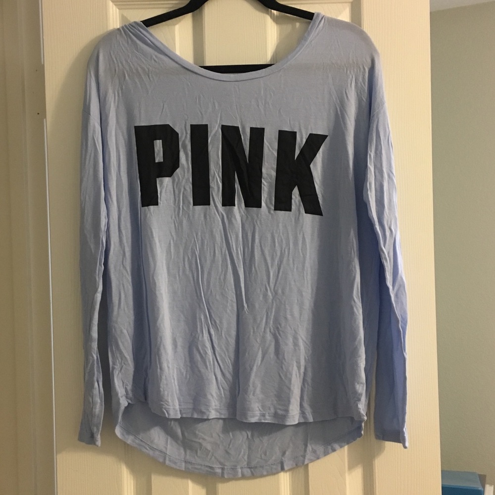 PINK Long Sleeve Sleep/Workout Shirt